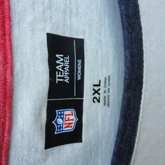 NFL Team Apparel Houston Texans size 2XL cream colored ladies shirt - Picture 2 of 8